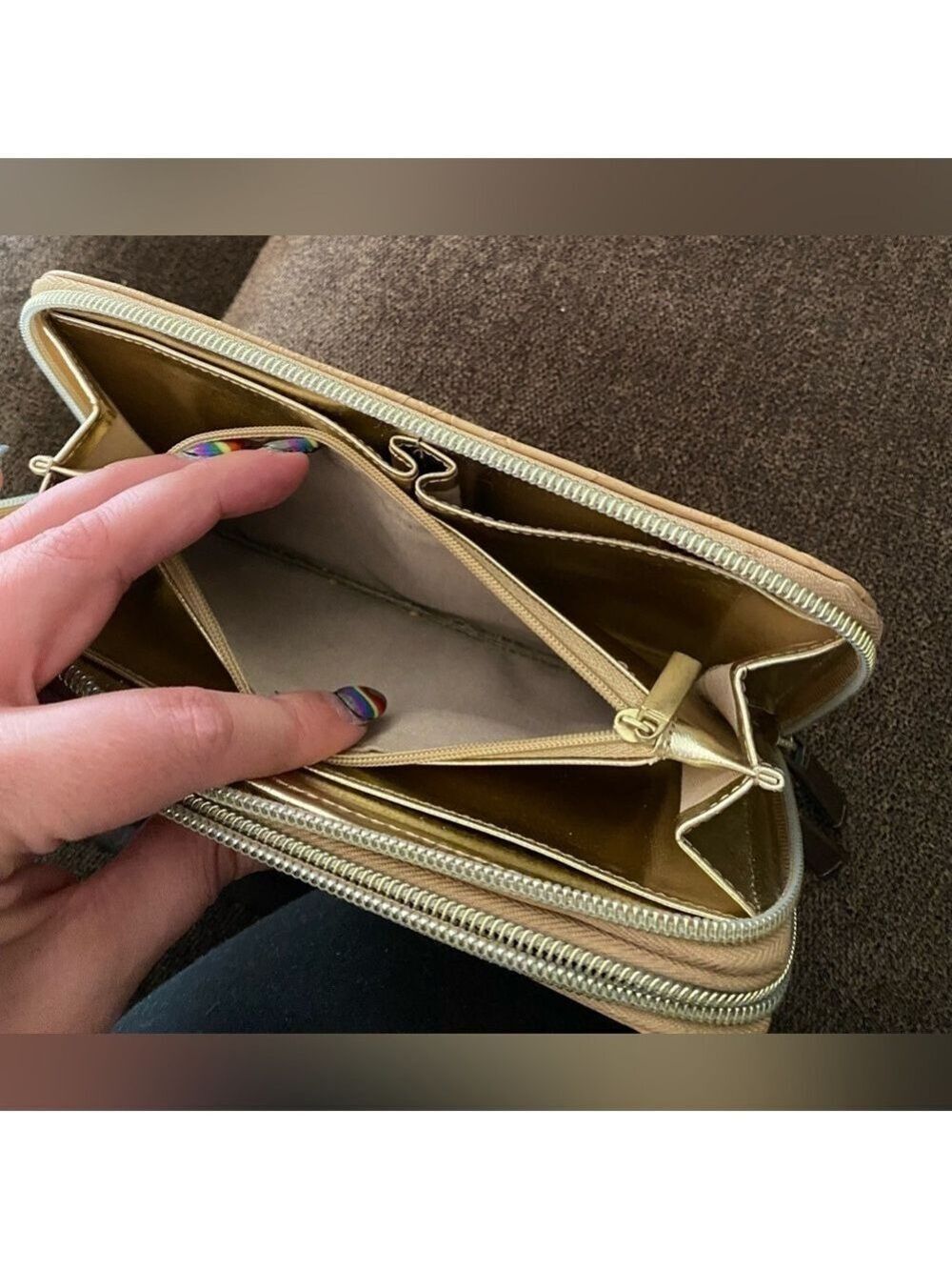 Steve Madden Python Beige Wallet - Picture 13 of 16